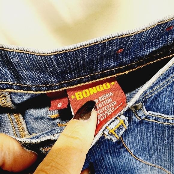 BONGO women's washed blue boot cut jeans size 9 - Picture 2 of 11